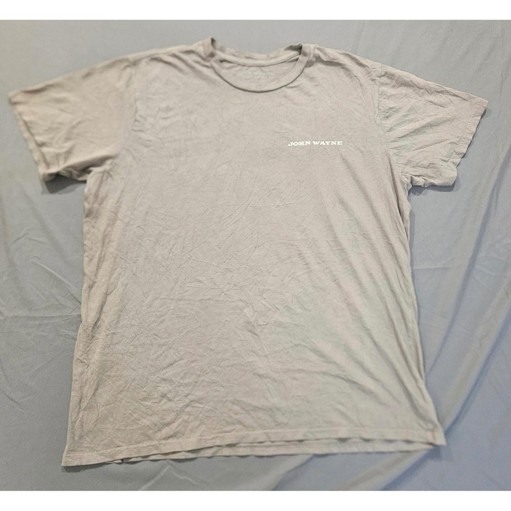 John Wayne T-Shirt Mens XL Gray The Hell I Won't Graphic Tee USA Made